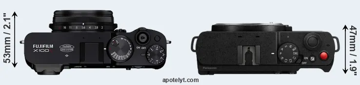 Compare X100V versus S9 top