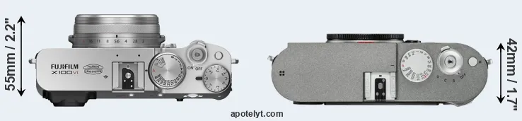 Compare X100VI versus M-E Typ 240 top