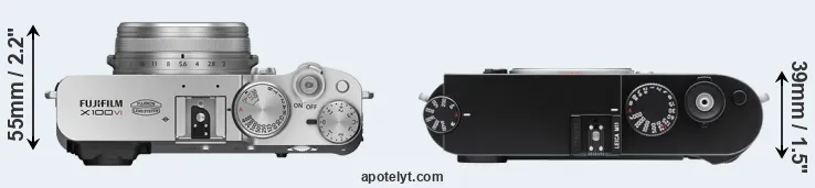 Compare X100VI versus M11 top