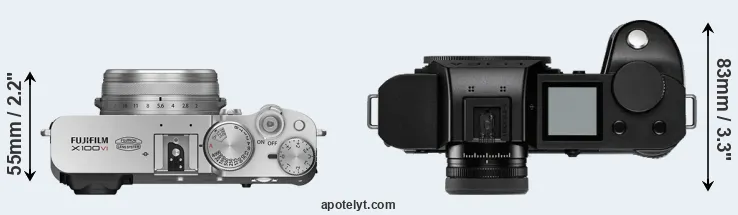 Compare X100VI versus Leica SL2-S top
