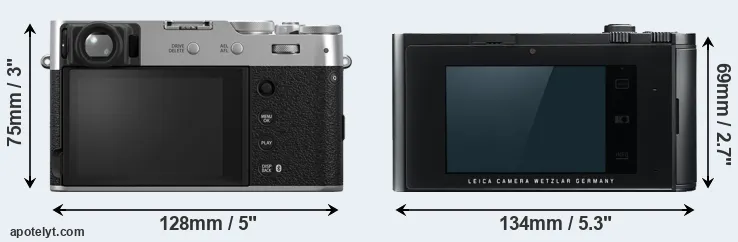 Comparison X100VI or T Typ 701 rear