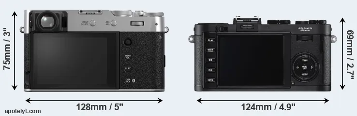 Comparison X100VI or X2 rear