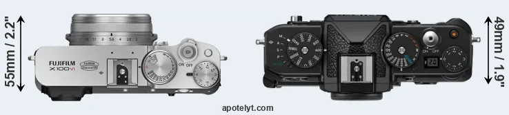 Compare X100VI versus Zf top