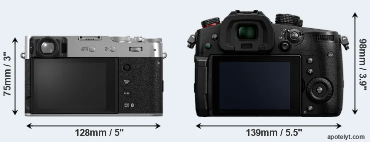 Comparison X100VI or GH5 II rear