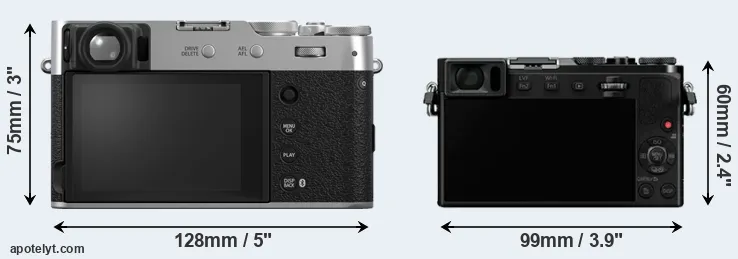 Comparison X100VI or GM5 rear