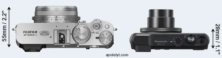 Compare X100VI versus LF1 top