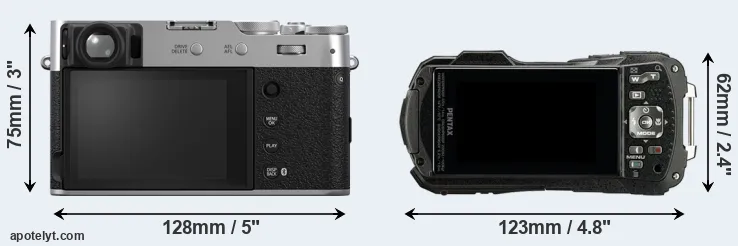 Comparison X100VI or WG-90 rear