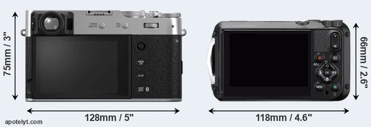 Comparison X100VI or WG-6 rear