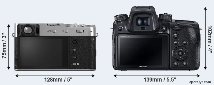 Comparison X100VI or NX1 rear