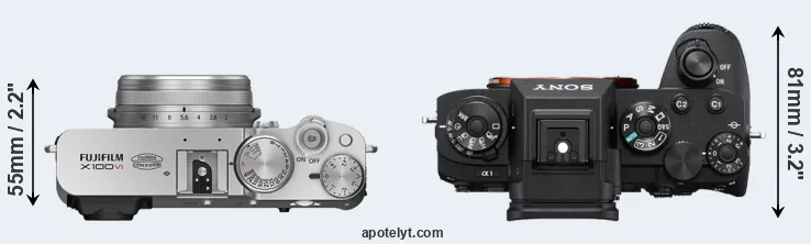 Compare X100VI versus A1 top