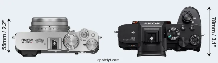 Compare X100VI versus A7R IVA top