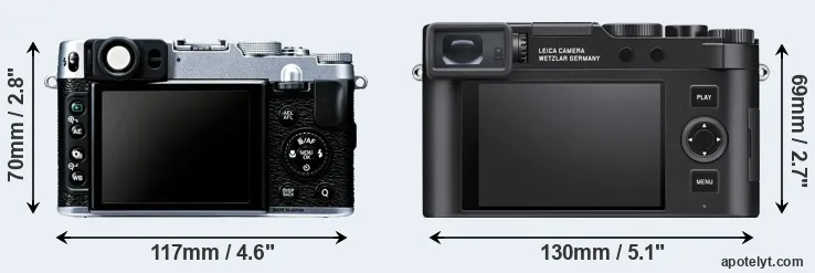 Comparison X20 or D-LUX 8 rear