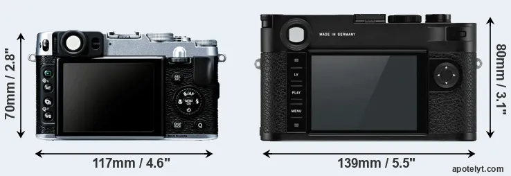 Comparison X20 or M10-P rear