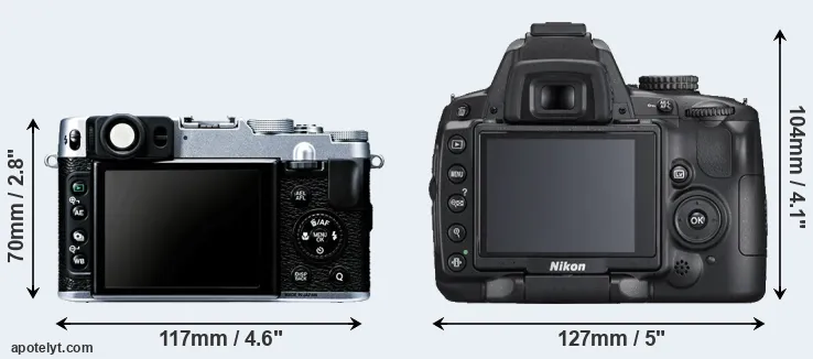 Comparison X20 or D5000 rear