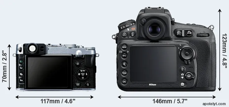 Comparison X20 or D810 rear