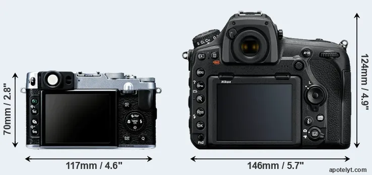 Comparison X20 or D850 rear