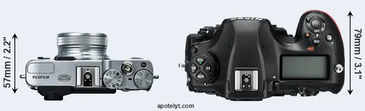 Compare X20 versus D850 top