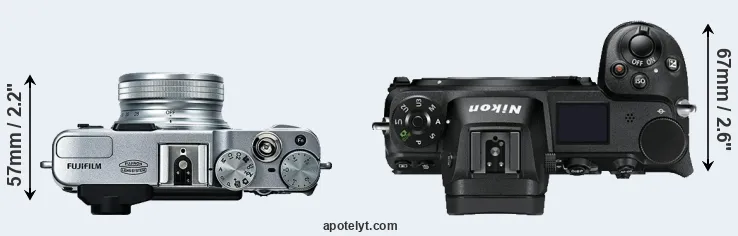 Compare X20 versus Z7 top
