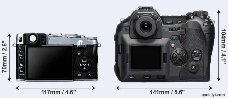 Comparison X20 or E-1 rear
