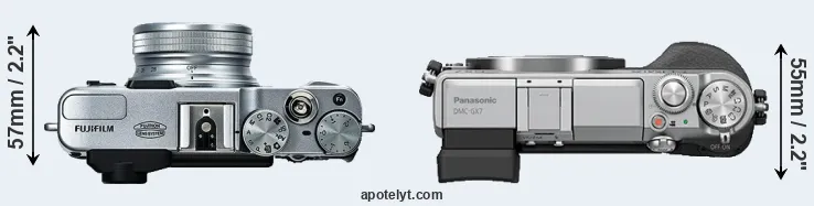 Compare X20 versus GX7 top