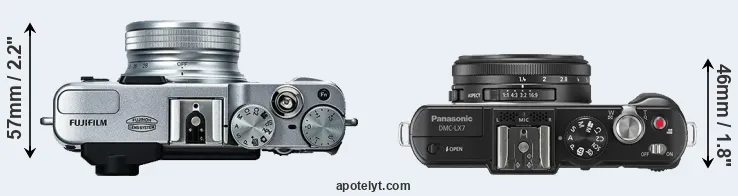 Compare X20 versus LX7 top