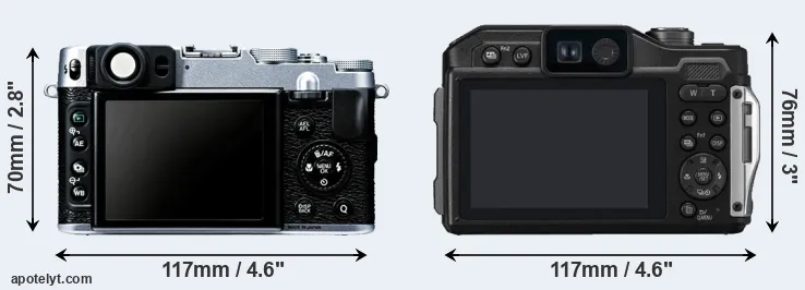Comparison X20 or TS7 rear
