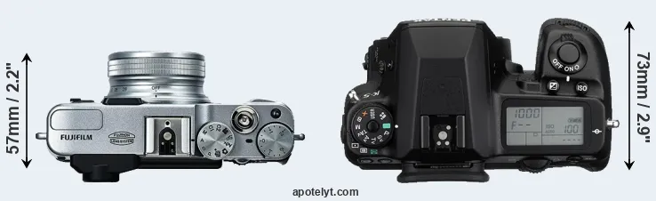 Compare X20 versus K-5 top