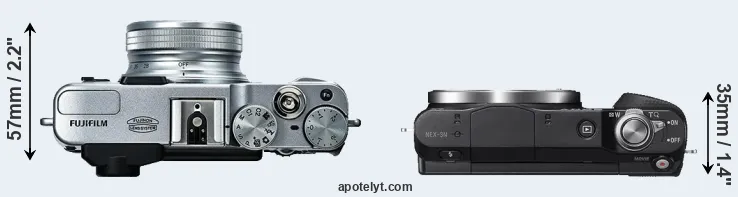 Compare X20 versus NEX-3N top