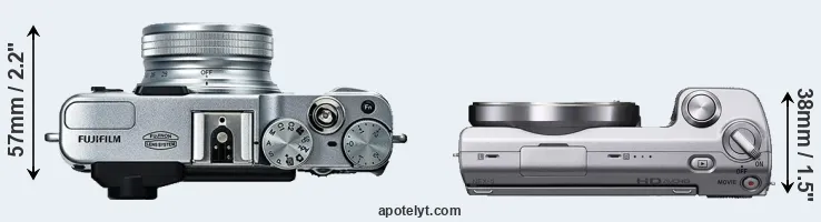 Compare X20 versus NEX-5 top