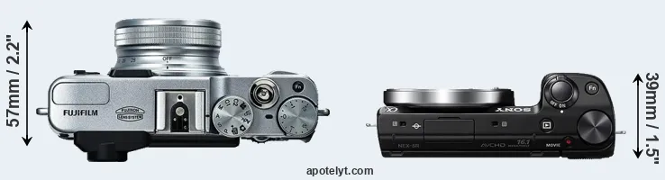 Compare X20 versus NEX-5R top
