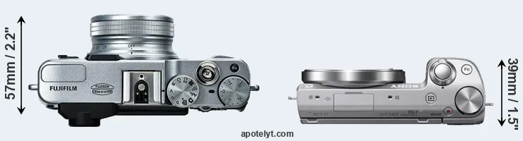 Compare X20 versus NEX-5T top