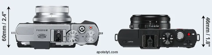 Compare X30 versus D-LUX 6 top