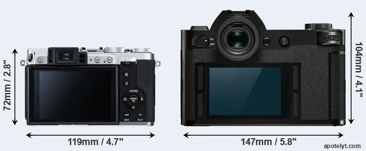 Comparison X30 or Leica SL rear