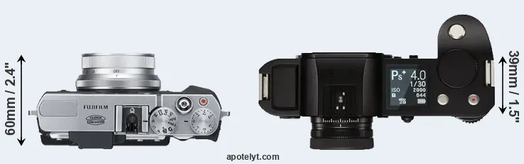Compare X30 versus Leica SL top