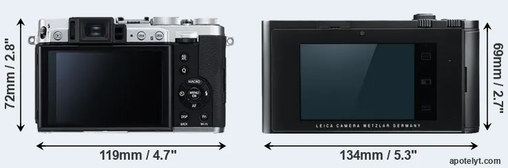 Comparison X30 or T Typ 701 rear