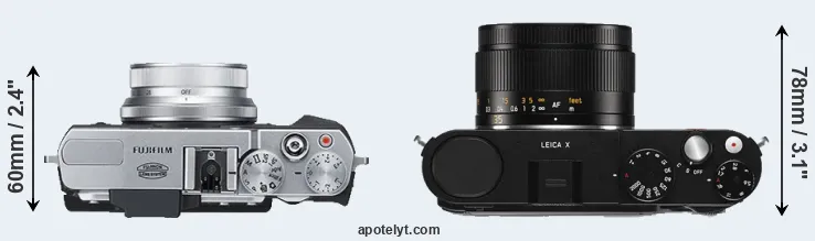 Compare X30 versus X Typ 113 top