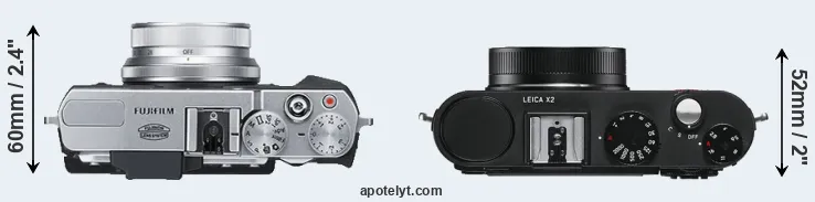 Compare X30 versus X2 top