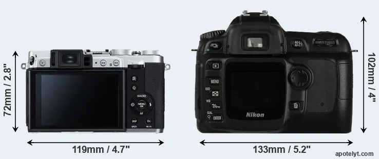 Comparison X30 or D50 rear