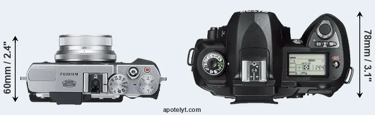 Compare X30 versus D70s top