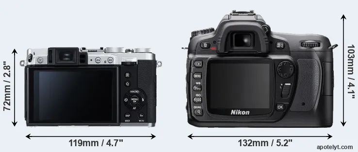 Comparison X30 or D80 rear