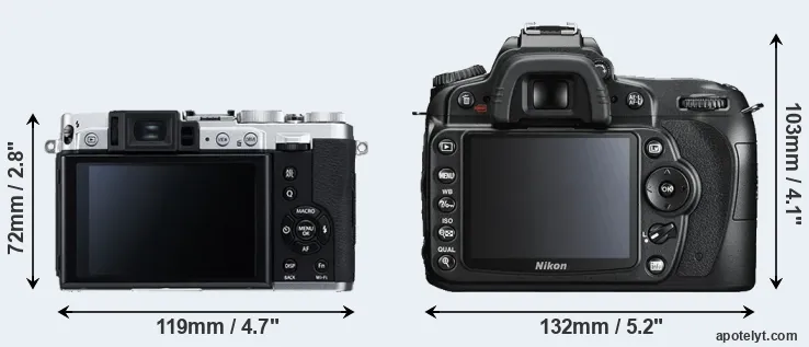 Comparison X30 or D90 rear