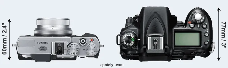 Compare X30 versus D90 top