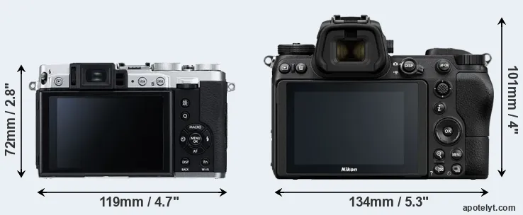 Comparison X30 or Z6 rear