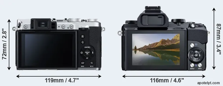 Comparison X30 or Stylus 1 rear
