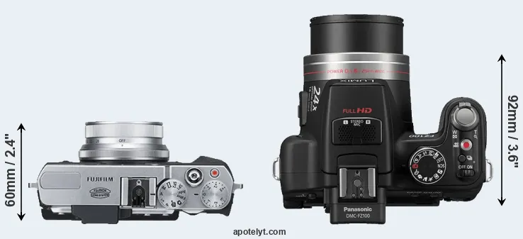 Compare X30 versus FZ100 top