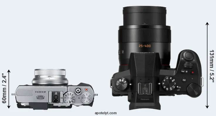 Compare X30 versus FZ1000 II top