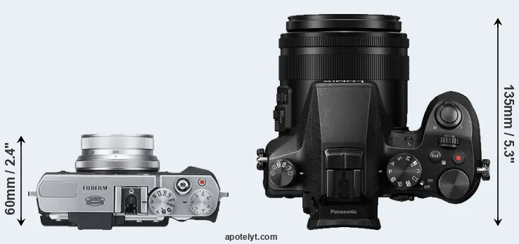 Compare X30 versus FZ2000 top