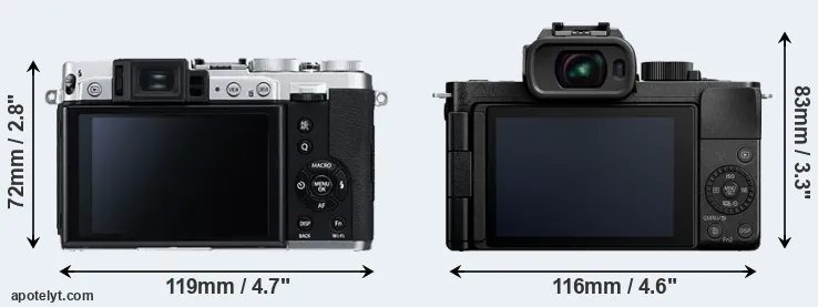 Comparison X30 or G110 rear
