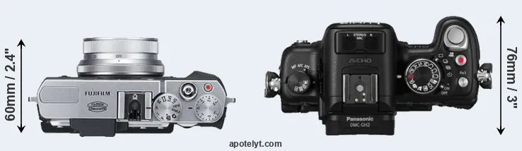 Compare X30 versus GH2 top
