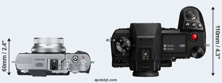 Compare X30 versus S1H top